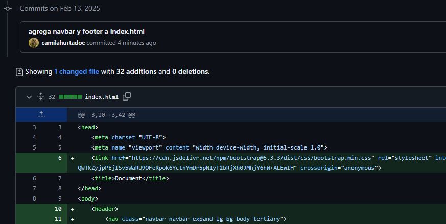 screenshot cambios commit 2